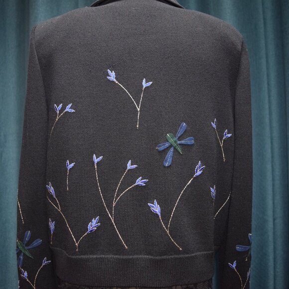 St. John Collection Twin Set / Dragonfly Jacket and Tank Top - Picture 2 of 8